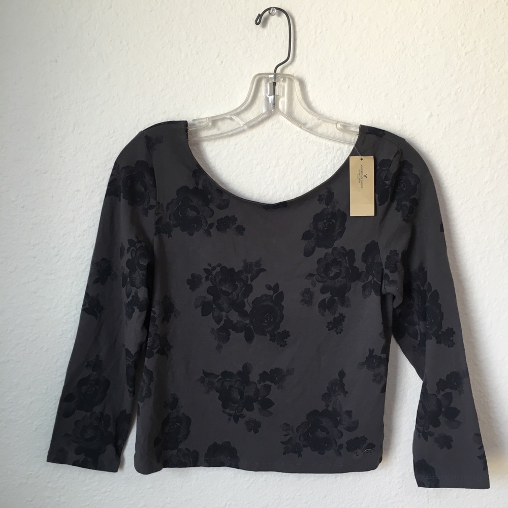 NWT American Eagle Floral Top Shirt size L